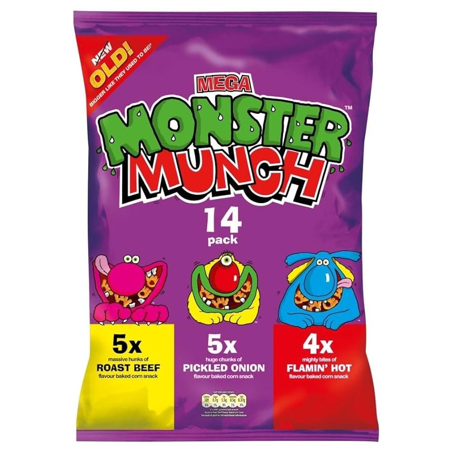 Amazon.co.jp: Walkers Monster Munch - Variety (12x22g) 歩行